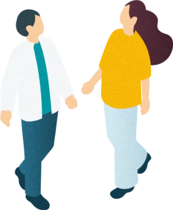 悩んでいる人のイラスト